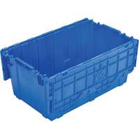 FP243C FliPak Nestable Tote, 26.9" x 16.9" x 12.1", Blue Brunswick Fyr & Safety
