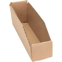 Deep Corrugated Parts Bins, 2-7/8" W x 11-1/4" D x 4-1/2" H, Beige Brunswick Fyr & Safety