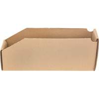 Deep Corrugated Parts Bins, 2-7/8" W x 11-1/4" D x 4-1/2" H, Beige Brunswick Fyr & Safety