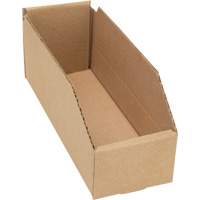 Deep Corrugated Parts Bins, 3-3/4" W x 11-1/4" D x 4-1/2" H, Beige Brunswick Fyr & Safety