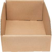 Deep Corrugated Parts Bins, 7-5/8" W x 11-5/16" D x 4-1/2" H, Beige Brunswick Fyr & Safety