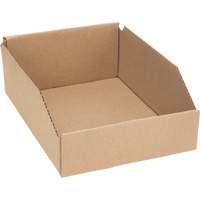 Deep Corrugated Parts Bins, 8-3/4" W x 11-1/4" D x 4-1/2" H, Beige Brunswick Fyr & Safety