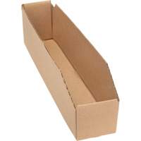 Deep Corrugated Parts Bins, 1-7/8" W x 17-1/8" D x 4-1/2" H, Beige Brunswick Fyr & Safety