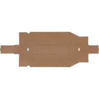 Deep Corrugated Parts Bins, 1-7/8" W x 17-1/8" D x 4-1/2" H, Beige Brunswick Fyr & Safety