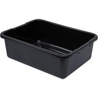 All-Purpose Ribbed-Bottom Storage Tub, 7" H x 15" D x 21" L, Plastic, Black CG215 | Brunswick Fyr & Safety