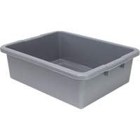 All-Purpose Ribbed-Bottom Storage Tub, 7" H x 17" D x 22" L, Plastic, Grey CG227 | Brunswick Fyr & Safety