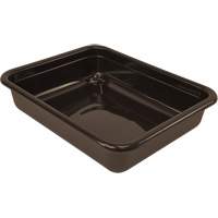 All-Purpose Flat-Bottom Storage Tub, 5" H x 15" D x 20" L, Plastic, Brown Brunswick Fyr & Safety