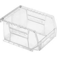 Crystal Clear Ultra Bins, 4-1/8" W x 3" H x 5-3/8" D, Clear Brunswick Fyr & Safety