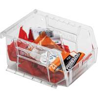 Crystal Clear Ultra Bins, 4-1/8" W x 3" H x 5-3/8" D, Clear Brunswick Fyr & Safety