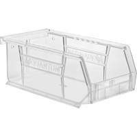 Crystal Clear Ultra Bins, 4-1/8" W x 3" H x 7-3/8" D, Clear Brunswick Fyr & Safety