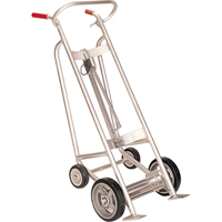 Drum Truck with Hand Brake, Aluminum Construction, 25 - 55 US Gal. (20 - 45 Imperial Gal.) Brunswick Fyr & Safety