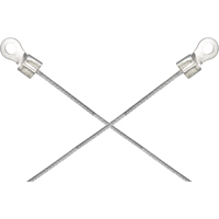 Assemblages l&eacute;gers de cables de masse et de mise &agrave; la terre - Deux raccordements a/borne d'extr&eacute;mit&eacute; de 1/4" Brunswick Fyr & Safety