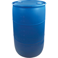 Polyethylene Drums, 30 US gal (25 imp. gal.), Closed Top, Blue Brunswick Fyr & Safety