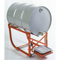 Drum Cradle with Drip Tray, 55 US gal. (45 Imperial Gal.) Capacity, 600 lbs./272 kg Load Limit DC566 | Brunswick Fyr & Safety
