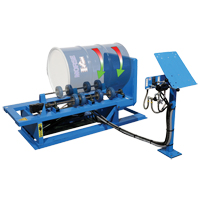 Hydra-Lift Drum Rotator / Roller, 55 US gal. (45 Imperial Gal.) Capacity, Variable Speed, 1 HP Brunswick Fyr & Safety