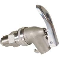 Manual Drum Faucet, Stainless Steel, 3/4" NPT DC772 | Brunswick Fyr & Safety