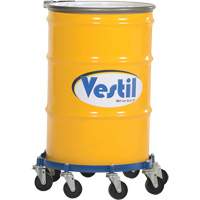 Octagon Drum Dolly, Steel, 2000 lbs. Capacity, 27-1/16" Diameter, Cast Iron Casters Brunswick Fyr & Safety