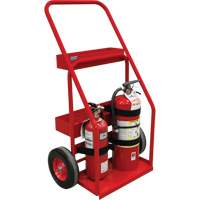 Chariot de prevention d'incendie pour travaux &agrave; chaud, Roues Semi-pneumatique, Base de 17,75" la x 8,9" lo, 100 lb Brunswick Fyr & Safety