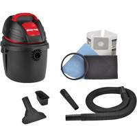 Aspirateur portable pour atelier, Secs-humides, 2,5 CV, 2,5 gal. US (9,5 litres) Brunswick Fyr & Safety