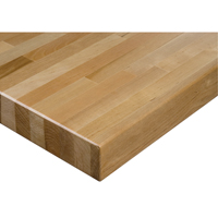 Laminated Hardwood Workbench Top, 84" W x 48" D, Square Edge, 1-3/4" Thick Brunswick Fyr & Safety