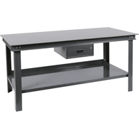 Heavy-Duty Workbench, 72" W x 36" D x 34" H, 14000 lbs. Capacity Brunswick Fyr & Safety