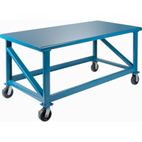 Extra Heavy-Duty Workbenches - All-Welded Benches, Steel Surface Brunswick Fyr & Safety
