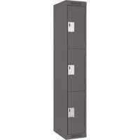 Casiers Clean Line, 3 niveaux, 12" x 18" x 72", Acier, Charbon, Rivet (assembl&eacute;) Brunswick Fyr & Safety