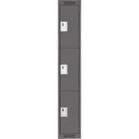Casiers Clean Line, 3 niveaux, 12" x 18" x 72", Acier, Charbon, Rivet (assembl&eacute;) Brunswick Fyr & Safety