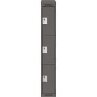 Casiers Clean Line, 3 niveaux, 12" x 18" x 78", Acier, Charbon, Rivet (assembl&eacute;) Brunswick Fyr & Safety