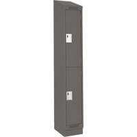 Casiers Clean Line, 2 niveaux, 12" x 18" x 82", Acier, Charbon, Rivet (assembl&eacute;) Brunswick Fyr & Safety