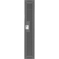Clean Line Lockers, 12" x 15" x 72", Steel, Charcoal, Rivet (Assembled), Perforated Brunswick Fyr & Safety