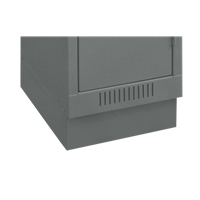 Clean Line Economy Lockers Recessed Base, 1 Banks, 4" H x 12" W x 18" D, Steel Brunswick Fyr & Safety