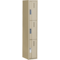 Casiers robustes Concorde, 3 niveaux, 12" x 18" x 72", Acier, Beige, Soud&eacute; (assembl&eacute;) Brunswick Fyr & Safety