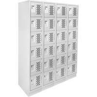 Assembled Clean Line™ Perforated Economy Lockers FL354 | Brunswick Fyr & Safety