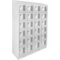 Assembled Clean Line™ Perforated Economy Lockers FL356 | Brunswick Fyr & Safety