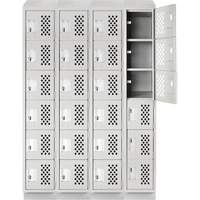 Assembled Clean Line™ Perforated Economy Lockers FL356 | Brunswick Fyr & Safety