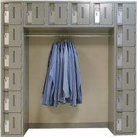 Archettes Concorde Heavy Duty Lockers, 16 -tier, Bank of 3, 18" x 72" x 72", Steel Brunswick Fyr & Safety