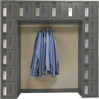 Archettes Concorde Heavy Duty Lockers, 16 -tier, Bank of 3, 18" x 72" x 72", Steel Brunswick Fyr & Safety