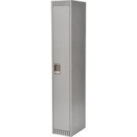 Lockers, 12" x 18" x 72", Steel, Grey, Knocked Down Brunswick Fyr & Safety