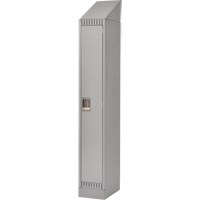 Lockers, 12" x 18" x 86", Steel, Grey, Knocked Down Brunswick Fyr & Safety