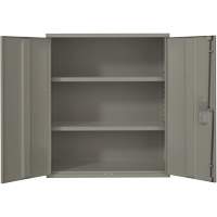 Lo-Boy Storage Cabinet, Steel, 2 Shelves, 40" H x 36" W x 18" D, Grey Brunswick Fyr & Safety