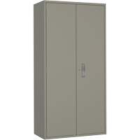 Hi-Boy Storage Cabinet, Steel, 4 Shelves, 72" H x 36" W x 18" D, Grey Brunswick Fyr & Safety