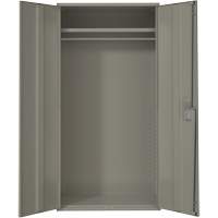 Armoire garde-robe, Acier, 36" la x 18" p x 72" h, Gris Brunswick Fyr & Safety