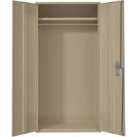 Armoire garde-robe, Acier, 36" la x 18" p x 72" h, Beige Brunswick Fyr & Safety