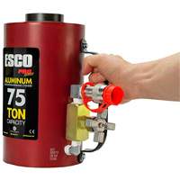 Heavy-Duty Hydraulic Cylinder, 6" Stroke, 75 Ton(s) Capacity, 10000 PSI Brunswick Fyr & Safety