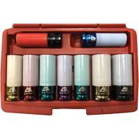 Thin Wall Master Impact Socket Set, 9 Pieces, 1/2" Drive Size Brunswick Fyr & Safety