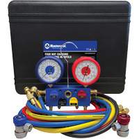 R134A 4-Way Aluminum Manifold Gauge Set Brunswick Fyr & Safety