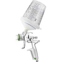 Pistolet de peinture de premi&egrave;re qualit&eacute; 4400?B HVLP?1,0 SR avec godet RPS 0,3?L, pour les retouches de finitions automobiles, Entr&eacute;e d'air 1/4" NPT, 4,24 pi³/min, Capacit&eacute; 0,3 L, 0,14 psi Brunswick Fyr & Safety