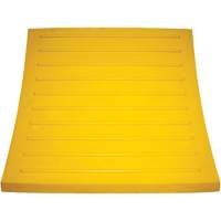 Wheel Chock, Polyurethane, Yellow, 15-1/4" W x 12-1/8" D x 10-3/4" H Brunswick Fyr & Safety