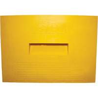 Wheel Chock, Polyurethane, Yellow, 15-1/4" W x 12-1/8" D x 10-3/4" H Brunswick Fyr & Safety